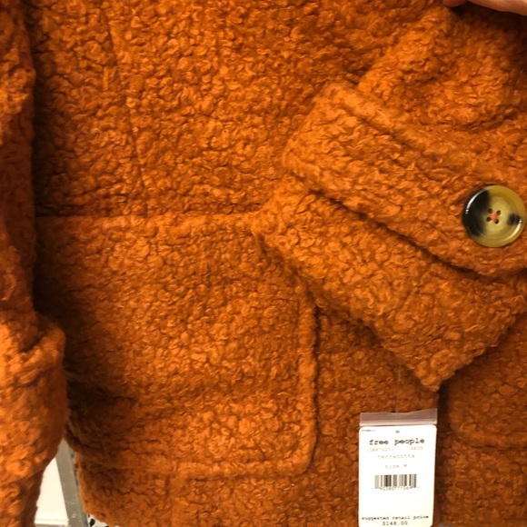 Free People Soft Faux Shearling Warm Tendy Coat M - Picture 11 of 15